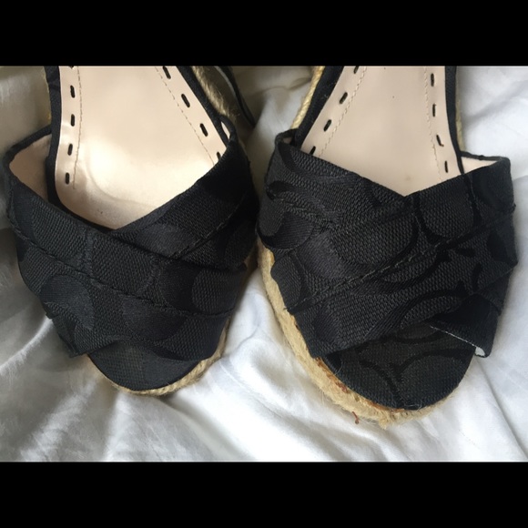 Coach Verronica Espadrille Platform Wedges sz 8m - Picture 4 of 7